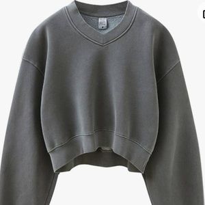 cropped sweatshirt